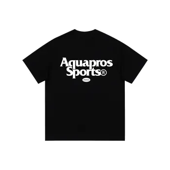 AQUAPROS T Shirts Unisex Black