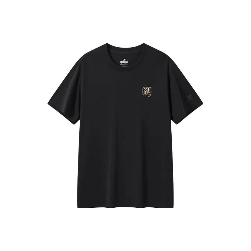 XTEP Vitality Series T Shirt Unisex Jet Black-0