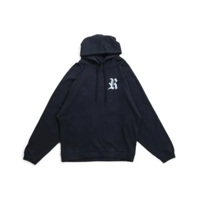RAF SIMONS Logo embroidered Cotton Hoodie-0