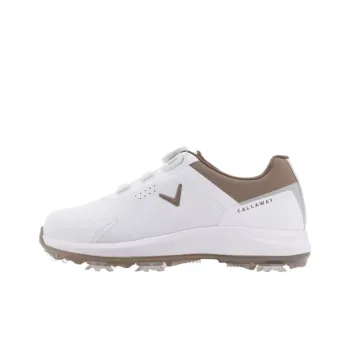 Callaway Cushioning, Slip Resistant, And Abrasion Resistant Low Top Golf Shoes Women's Beige