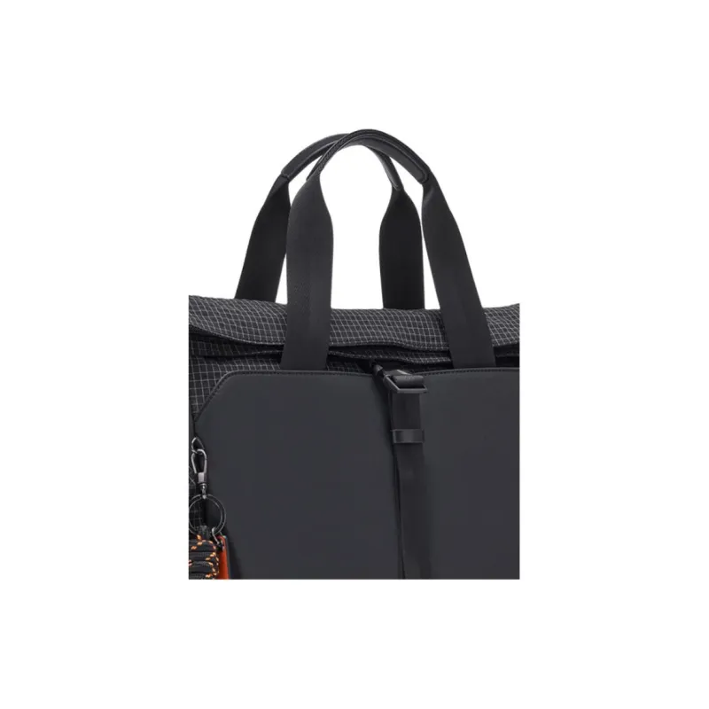 SAMSONITE Fabric With Leather Briefcase, Handbag Men's Black-7