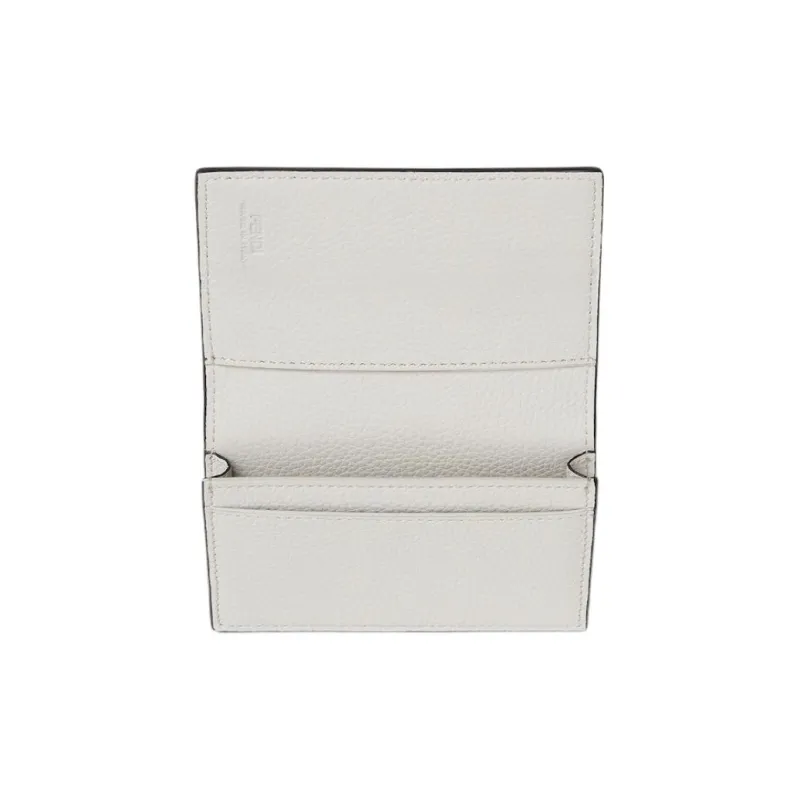 FENDI Baguette Grain Leather Card Holder Men's Multicolor-2
