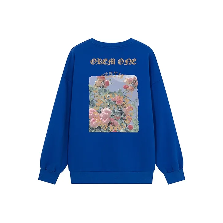 OREM ONE Crew Neck Loose Fit Sweatshirt Fall Unisex-24