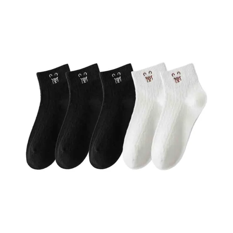 MIIOW Mid Calf Socks Women's 5 Pack-20