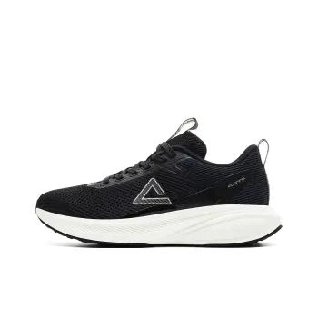PEAK State Pole Anti Slip And Wear Resistant Breathable Low Top Casual Running Shoes Unisex Black Milky White