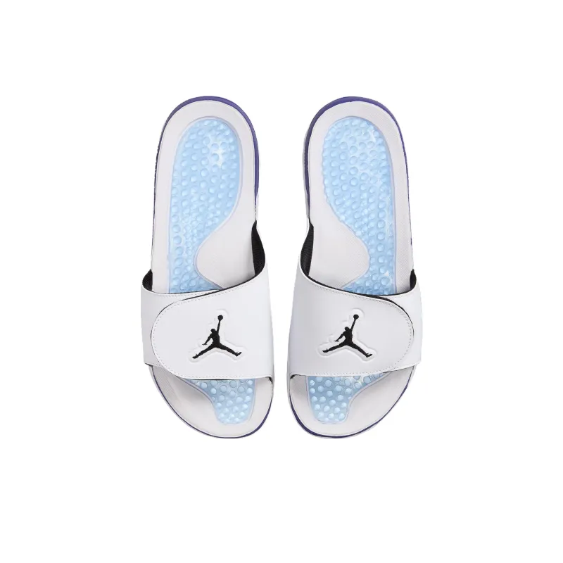 JORDAN Hydro 5 Retro Slide White New Emerald Grape Ice Black-2