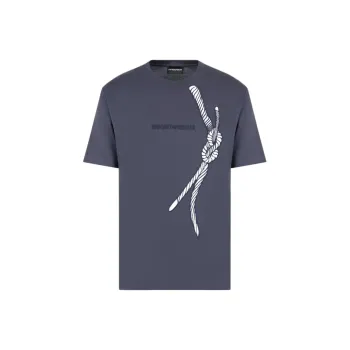 EMPORIO ARMANI Jersey T shirt With Rope Embroidery And Asv Logo