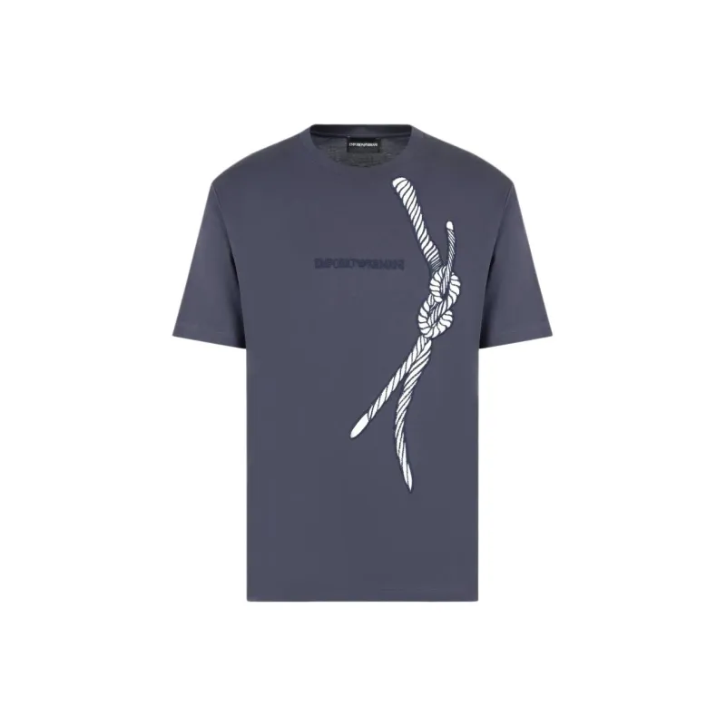 EMPORIO ARMANI Jersey T shirt With Rope Embroidery And Asv Logo-0