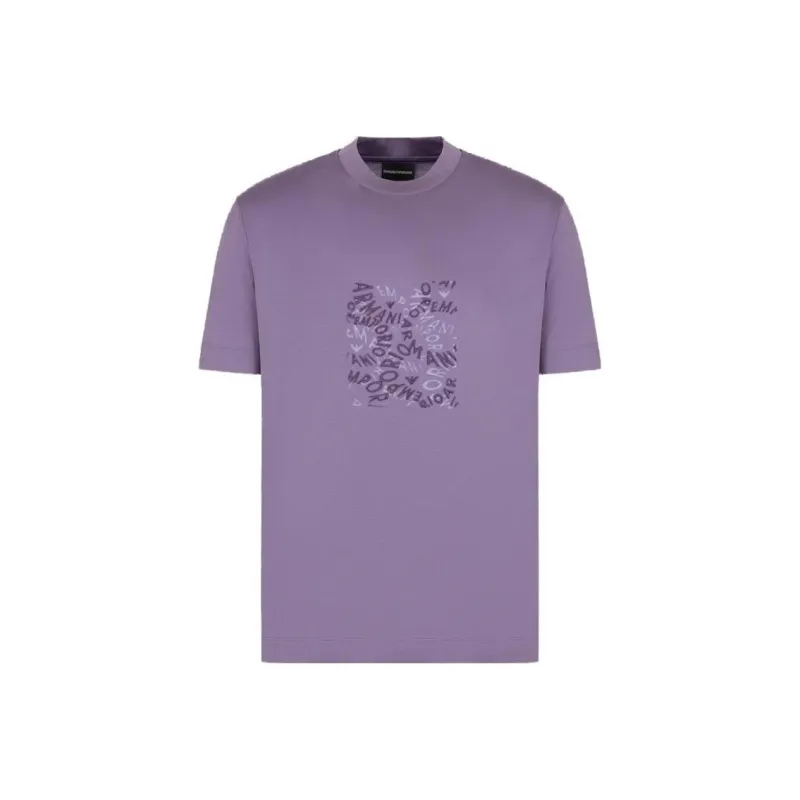 EMPORIO ARMANI SS24 T Shirt Men's Purple-0
