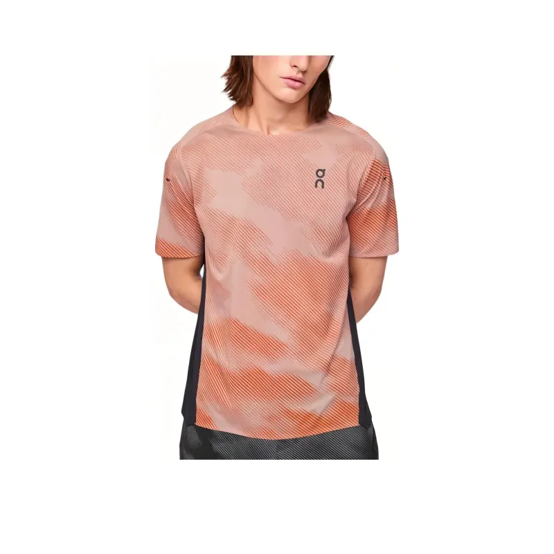 On LumosPerformance T Lumos T Shirt Men's Wood Rose Brown/Black-0
