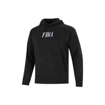 PUMA Colorful Logo Sweatshirt Men's Black