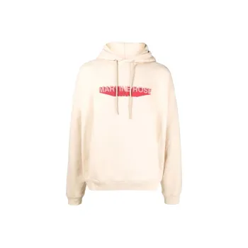 Martine rose Logo Print Drawstring Hoodie