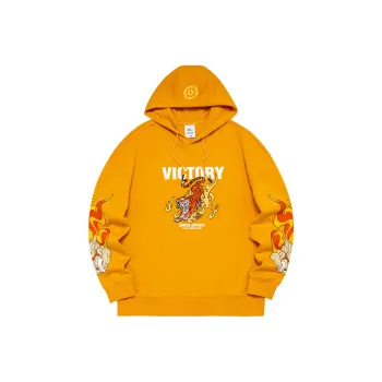 Erke x WANGZHERONGYAO LIANMINGKUAN Sports Life Collection Sweatshirt Men's Zinc Yellow