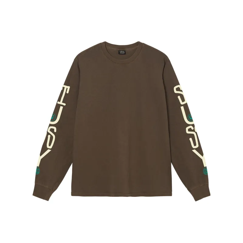 Stussy Classic Stack Pigment Dyed Long Sleeve Tee-12