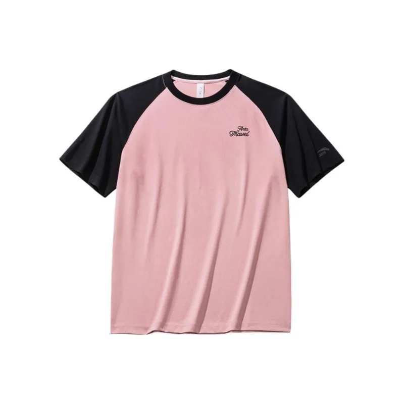 CHAOJIANTA T Shirt Men's Lilac Pink/Basic Black-0