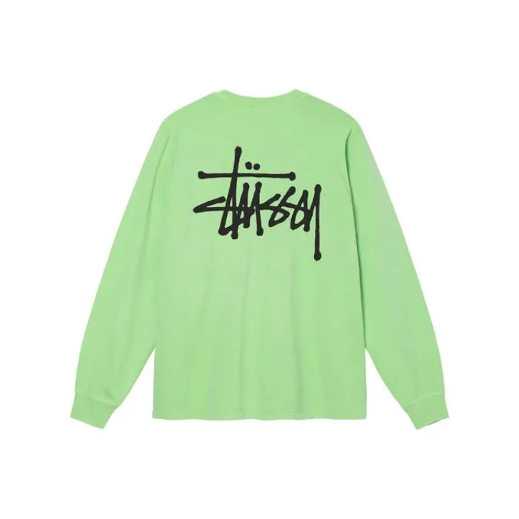 Stussy Basic Pigment Dyed Long Sleeve Tee-7