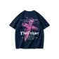 Navy Blue-White Text
