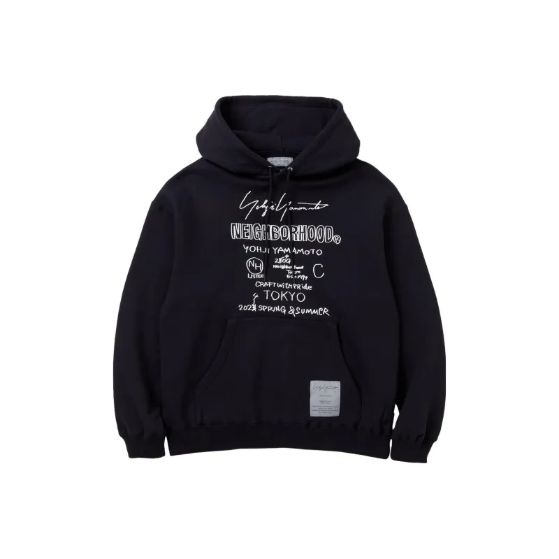 Yohji Yamamoto Logo print Cotton Hoodie-0