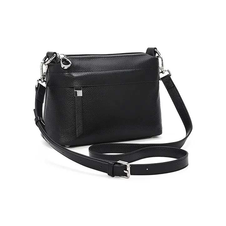 Old Man's Head Top Grain Cow Leather Shoulder Bag Women's Multicolor-4