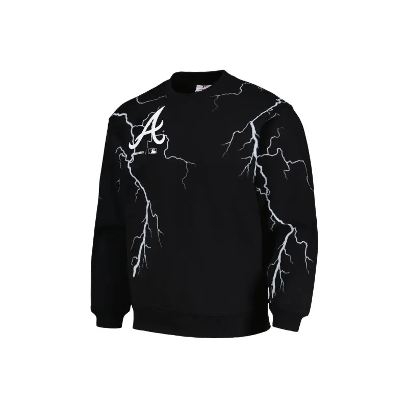 MLB PLEASURES Atlanta Braves Sweatshirts Men Black-0