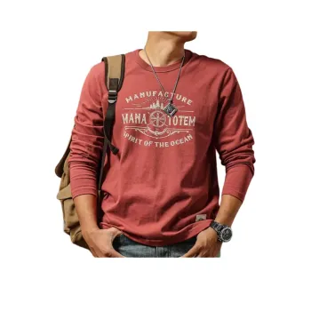 Seasonal Words T-Shirt Men's Brick Red