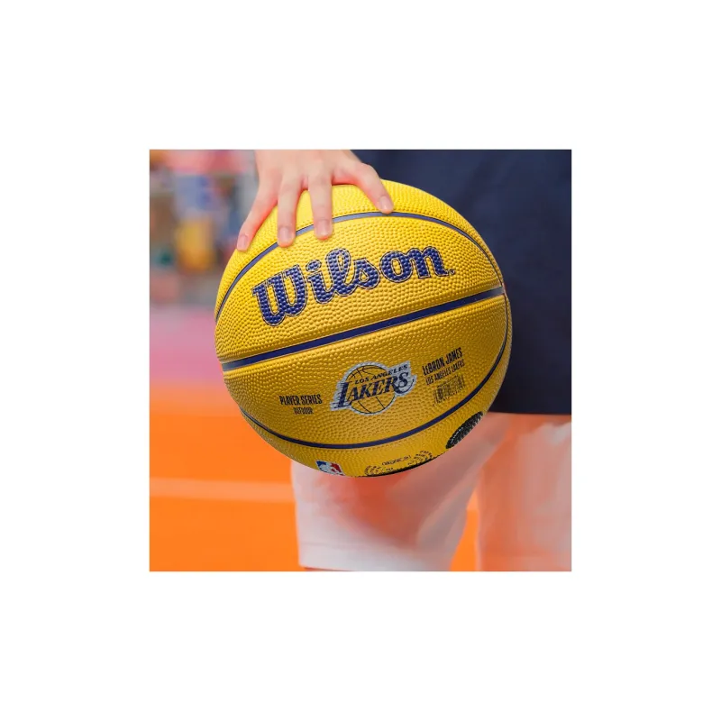 Wilson Rubber Basketball Yellow Size 3 Training Kids'-3