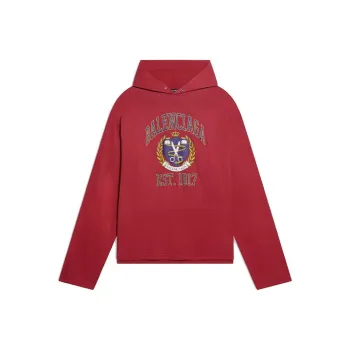 Balenciaga Sweatshirt Loose Fit Style Men's Red