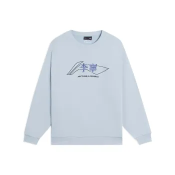 LiNing Sports Lifestyle Collection Sports Fashion Collection Sweatshirt Unisex Blue