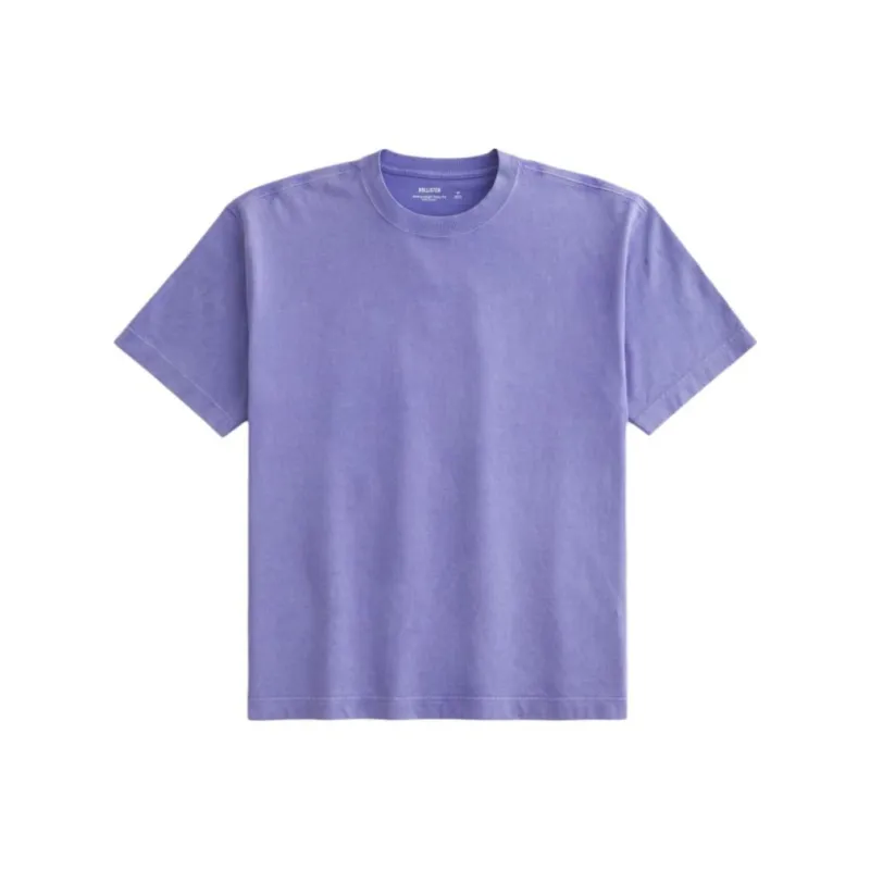 Hollister T Shirt Men's Washed Purple-0
