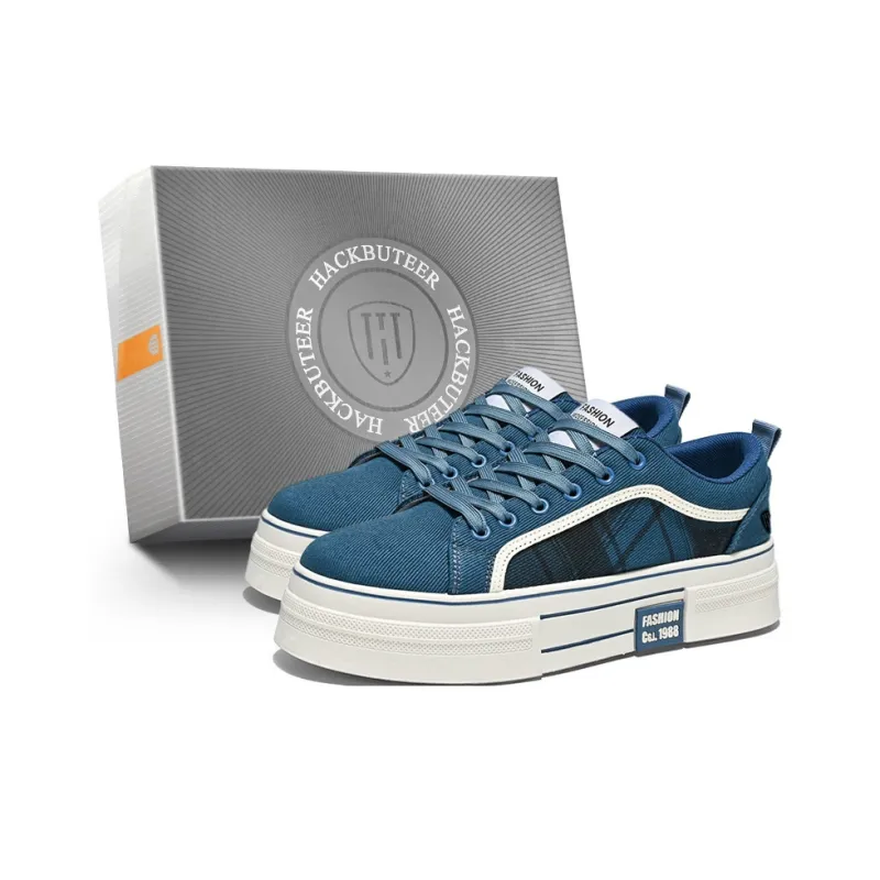 HACKBUTEER Low Top Canvas Shoes Men's Box Included-12