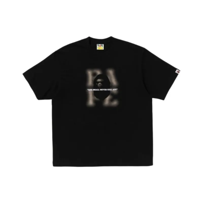 A BATHING APE Blur Logo Relaxed Fit Tee-2