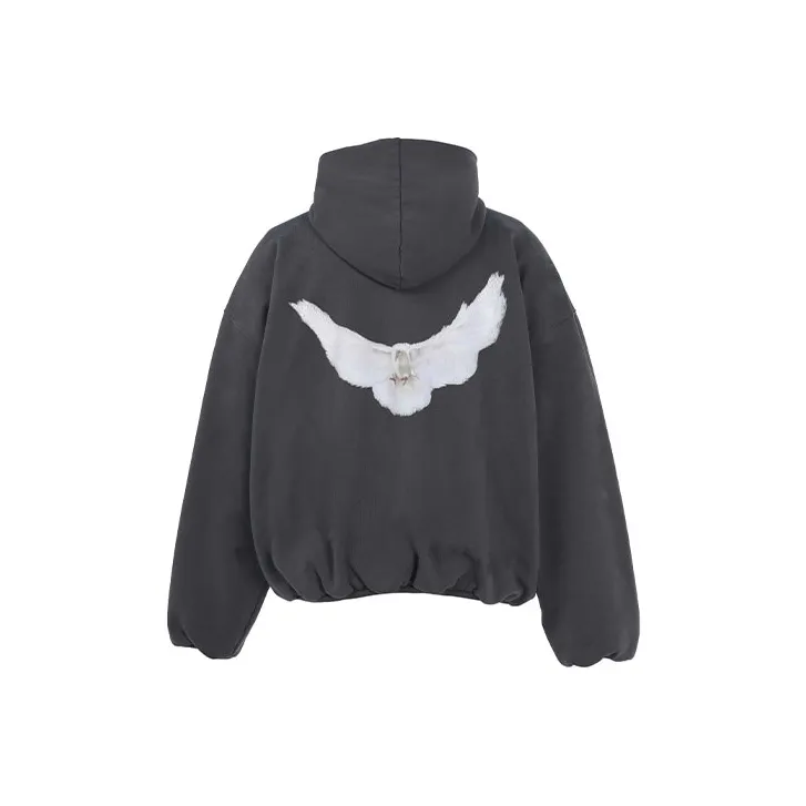 YEEZY X GAP X Balenciaga Dove Hoodie Dark Grey - POIZON