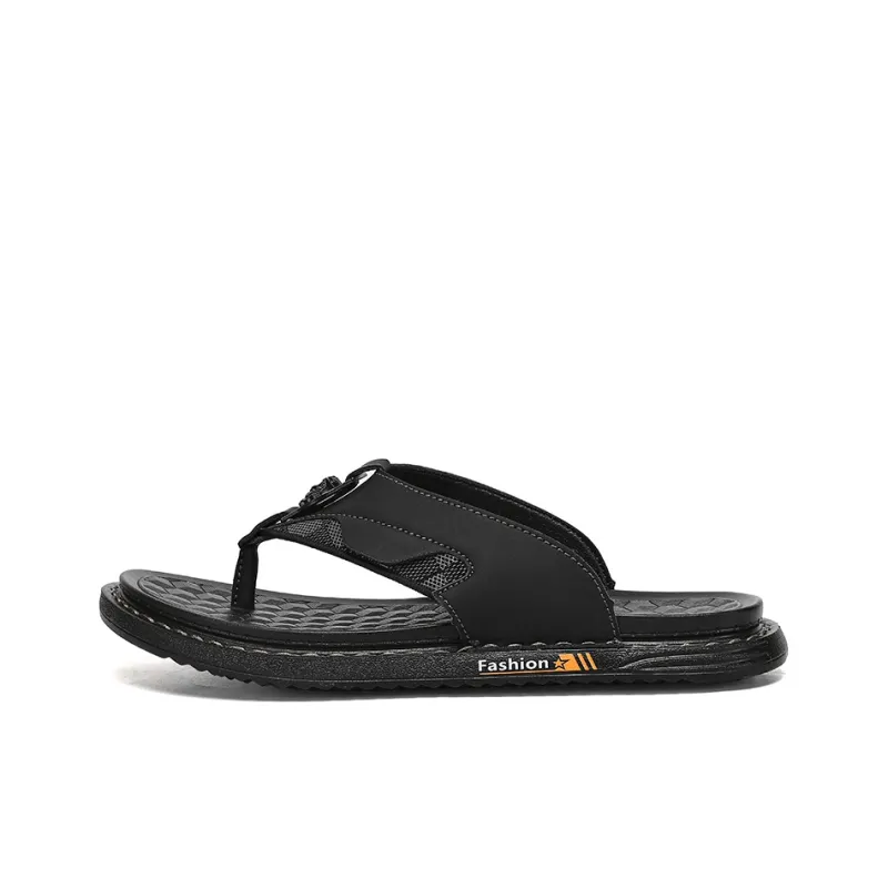 AMICNIEGD Abrasion Resistant Slip Resistant Antibacterial Flip Flops Men's-0
