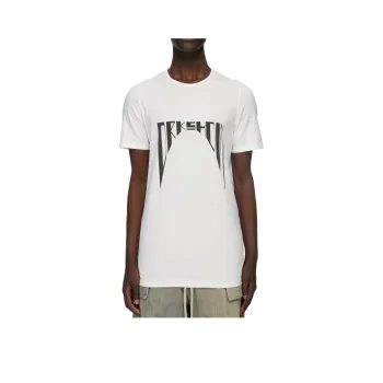 Rick Owens DRKSHDW Curved Logo Print T shirt