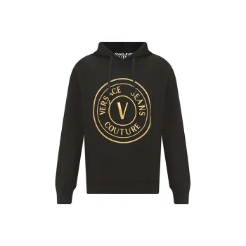 VERSACE JEANS COUTURE SS22 Hooded Sweatshirt Men's Black