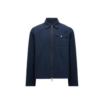 Moncler Seersucker Shirt Jacket