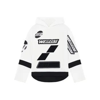 WE11DONE Oversized Football Hoodie