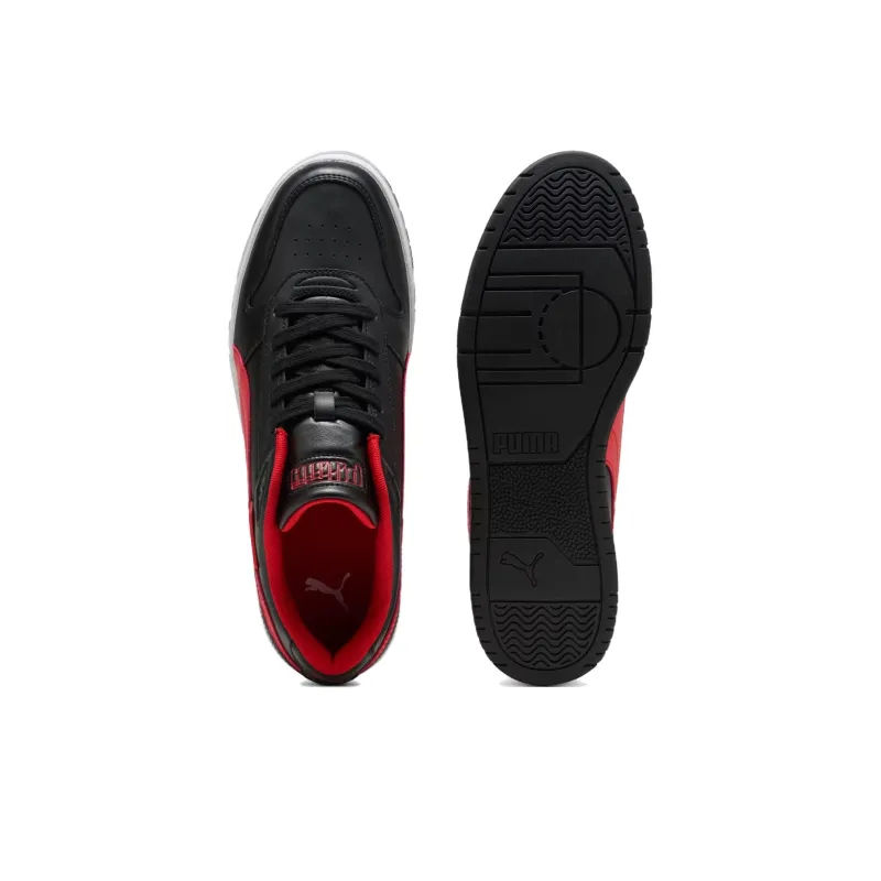 PUMA F1 Rbd Game Anti Slip Wear Resistant Low Top Skateboard Shoes Men's Black Red-3