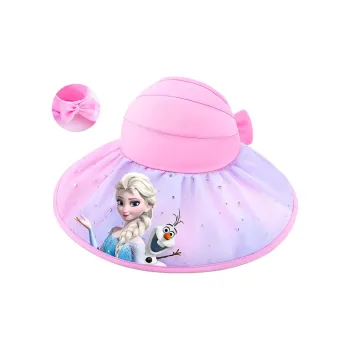 Disney Frozen Series Cotton Hats & Caps Kids' Pink