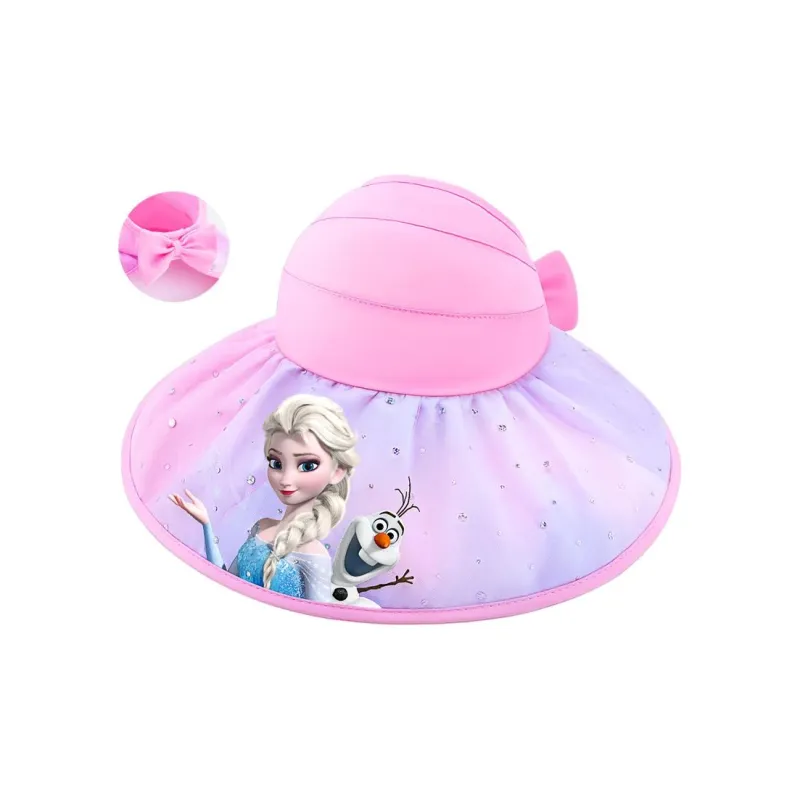 Disney Frozen Series Cotton Hats & Caps Kids' Pink-0