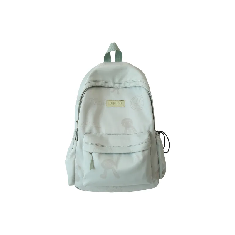 LUVISTRUE Nylon Backpack Regular Unisex Blue/Green/White/Black/Beige/Pink-4