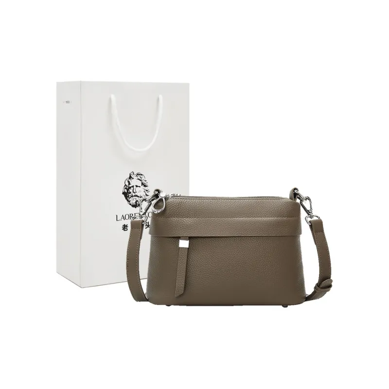 Old Man's Head Top Grain Cow Leather Shoulder Bag Women's Multicolor-14