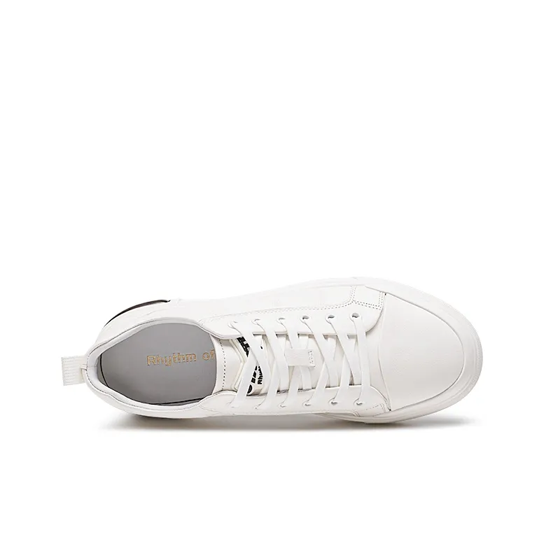 RHYTHM OF JOY Breathable Skateboard Shoes Men's White-2