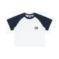 White & Navy Blue (Cropped)
