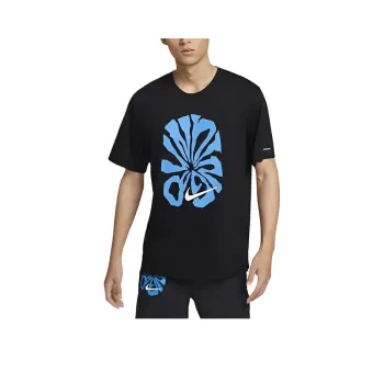 Nike RISE 365 Run Energy T-Shirt Men's Black/Mountain Peak White