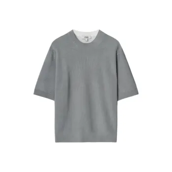 COS T Shirts Men Gray
