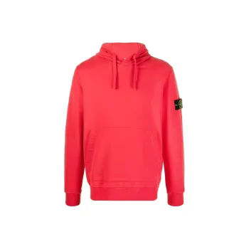 STONE ISLAND 64120 Brushed Cotton Fleece Hooded Sweater