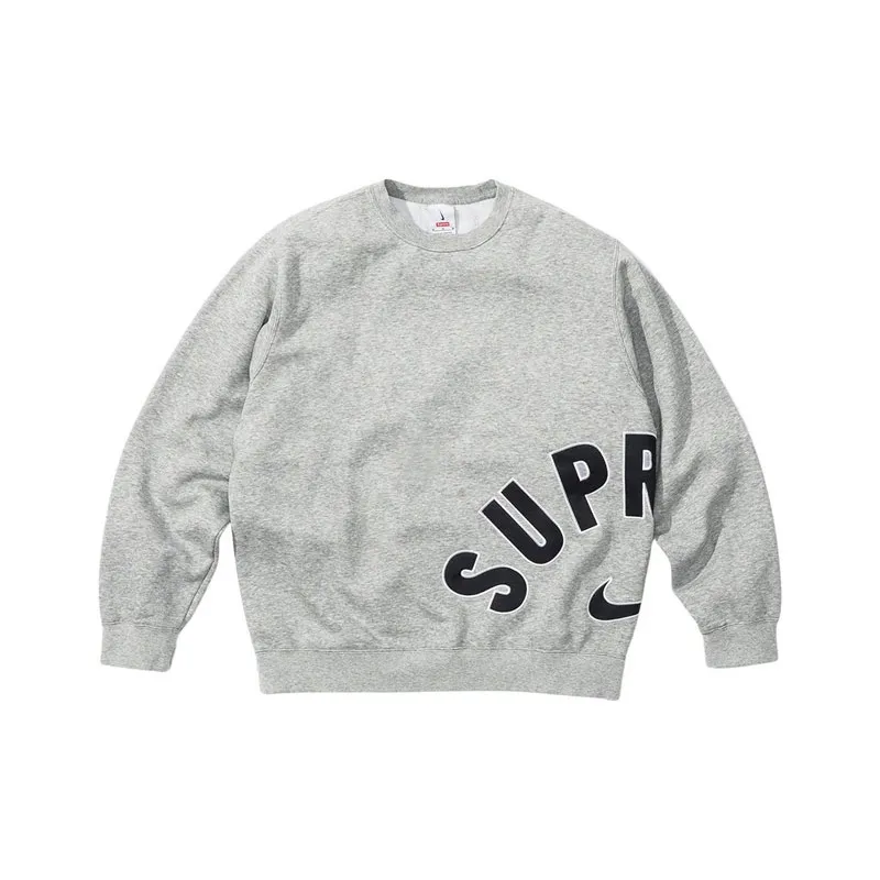 Supreme SS22 Week 14 X Nike Arc Crewneck Heather Grey-5