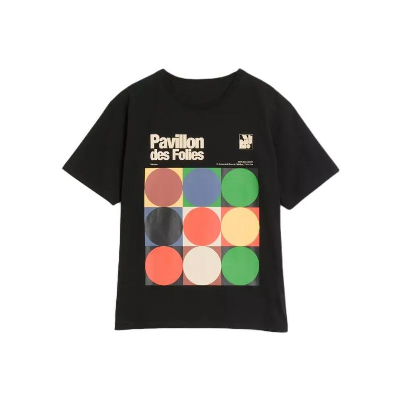 Valentino SS25 Pavillon Des Folies T Shirt Men's Black-0