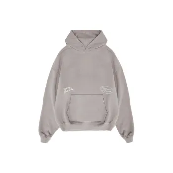 REPRESENT Chain Stitch Rodeo Hoodie Sweatshirt Men's Gray